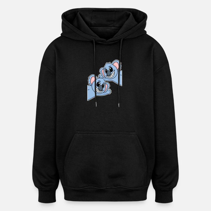 Koala Koalas - Oversized Unisex Hoodie - black