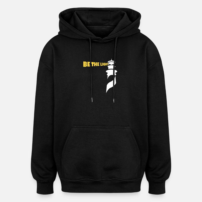 Be the Light - Oversized Unisex Hoodie - black