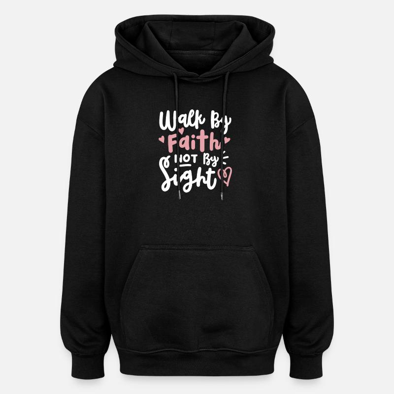 Christlicher Glaube Bibelvers - Oversized Unisex Hoodie - Schwarz