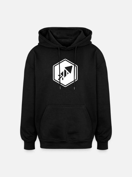 Fe & Py Originale - Oversized Unisex Hoodie - Schwarz