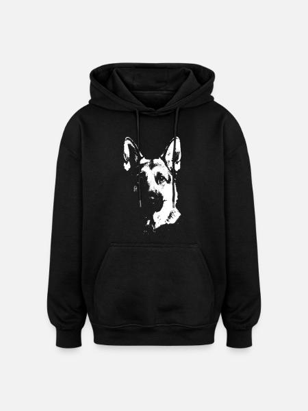 T-shirt Berger Allemand – chien loyal protecteur - Sweat à capuche oversize unisexe - noir