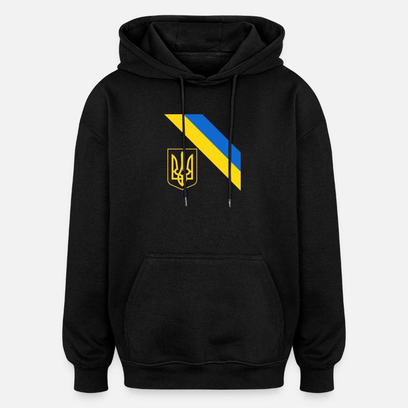 Ukrainisch - Oversized Unisex Hoodie - Schwarz