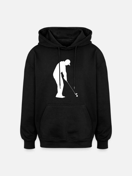 Golf Golfer Golfer Golf Course - Oversized Unisex Hoodie - black