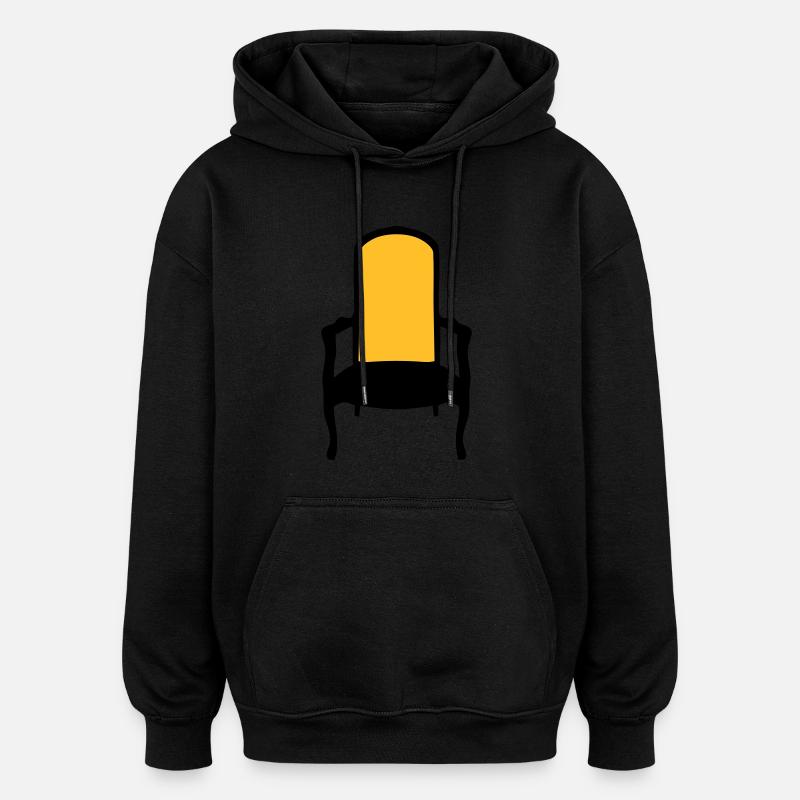 old armchair chair 2 - Oversized Unisex Hoodie - black
