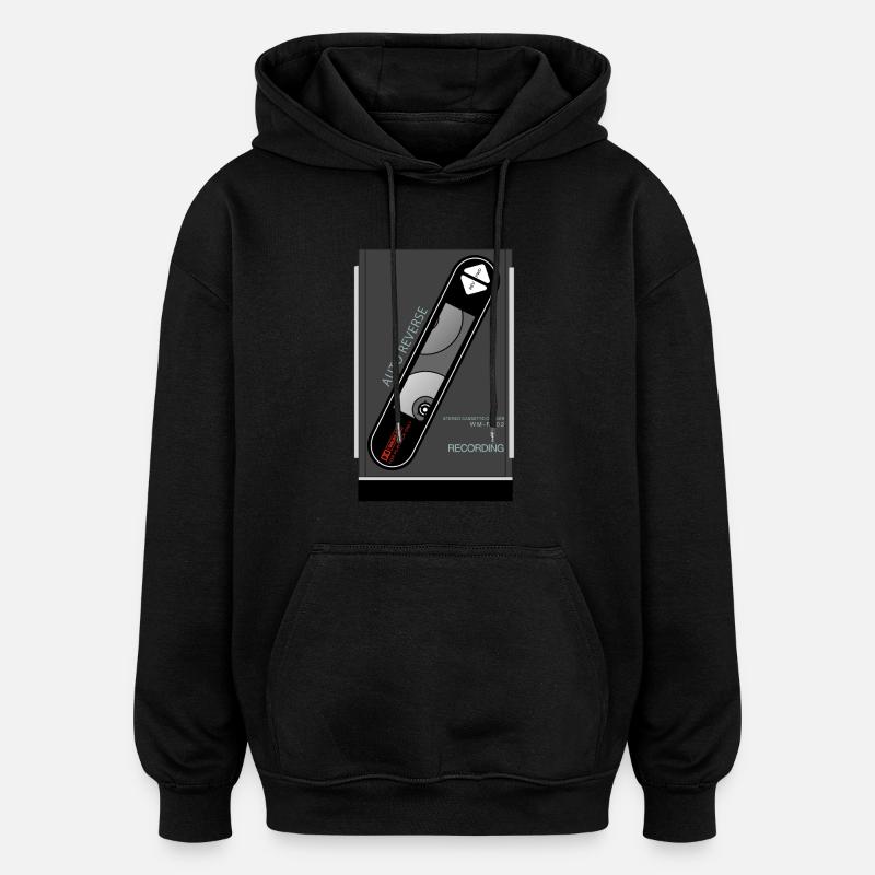 SONY WM R202 - Sweat à capuche oversize unisexe - noir