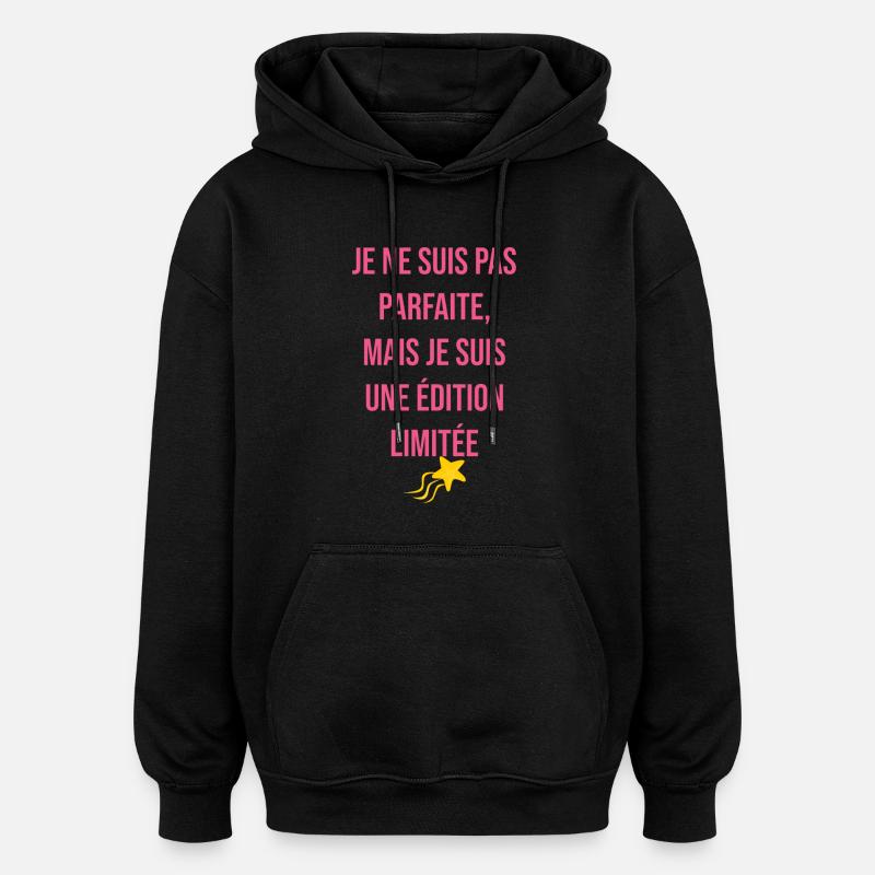 Parfaite édition limitée - Sweat à capuche oversize unisexe - noir