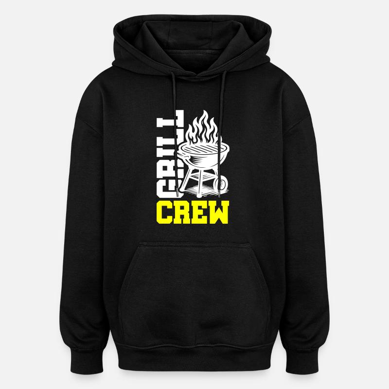 Grill Crew - Oversized Unisex Hoodie - black