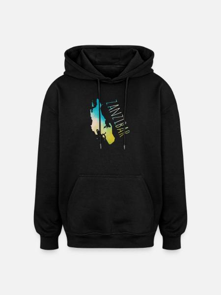 blockedTitle - Oversized Unisex Hoodie - Schwarz