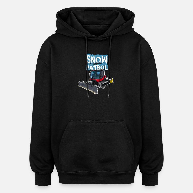 Snowcat Bully - Sweat à capuche oversize unisexe - noir