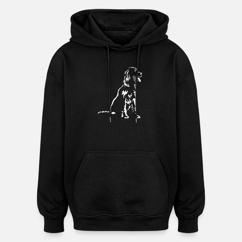 Gordon Setter "Black Edition" - Oversized Unisex Hoodie - Schwarz