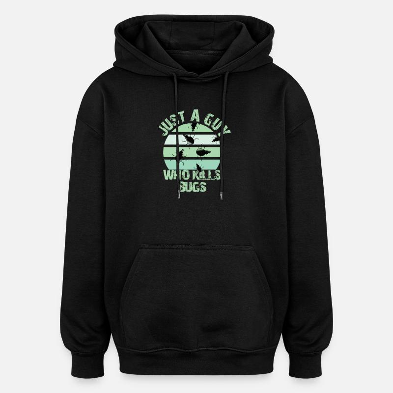 Kammerjäger - Oversized Unisex Hoodie - Schwarz