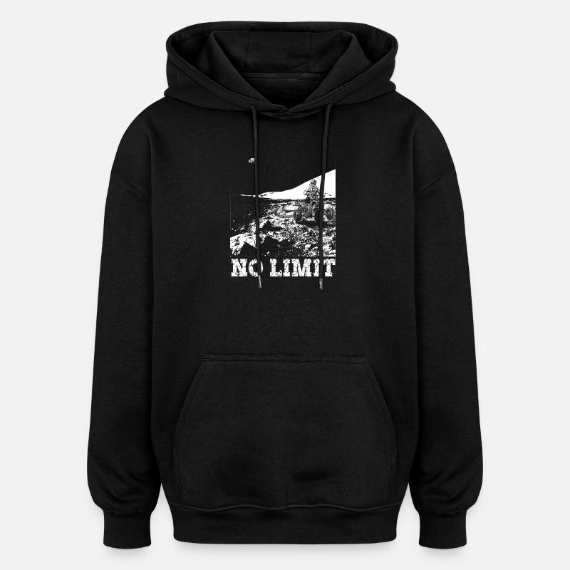 QUAD NOLIMIT - Oversized Unisex Hoodie - black