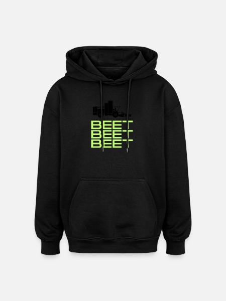 Beet Harvester Tshirt - Oversized Unisex Hoodie - black