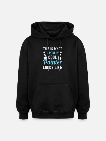 Painter Painter - Oversized Unisex Hoodie - black