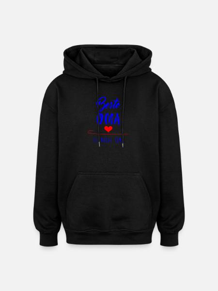 beste Oma - Oversized Unisex Hoodie - Schwarz