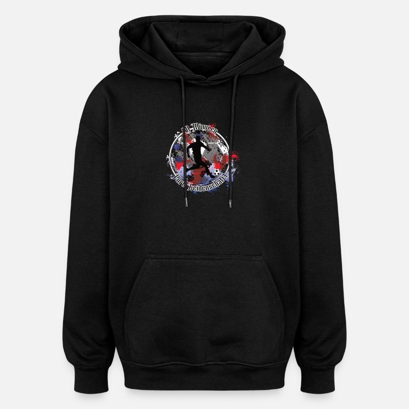 Footballeurs de Munich – pure passion - Sweat à capuche oversize unisexe - noir