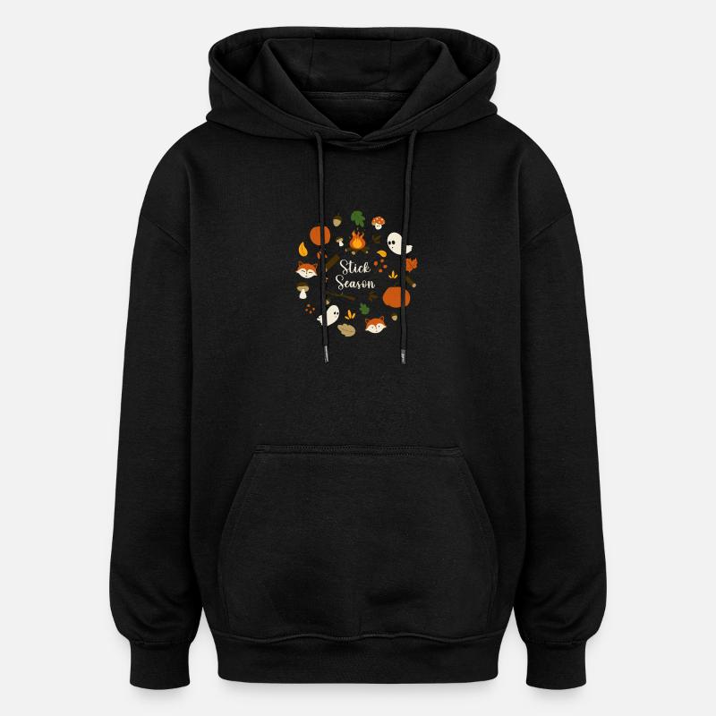 Saison des bâtons - Sweat à capuche oversize unisexe - noir