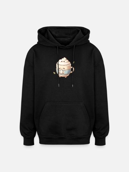 Cozy Cloud Coffee Mug - Oversized Unisex Hoodie - black