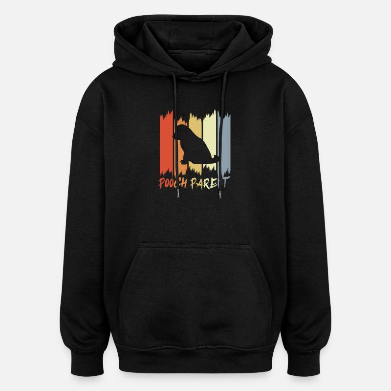 Propriétaire de chien - Sweat à capuche oversize unisexe - noir