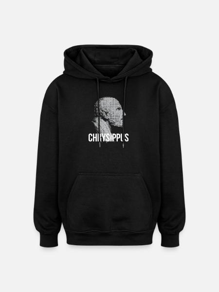 Chrysippus Bust Silhouette - Oversized Unisex Hoodie - black