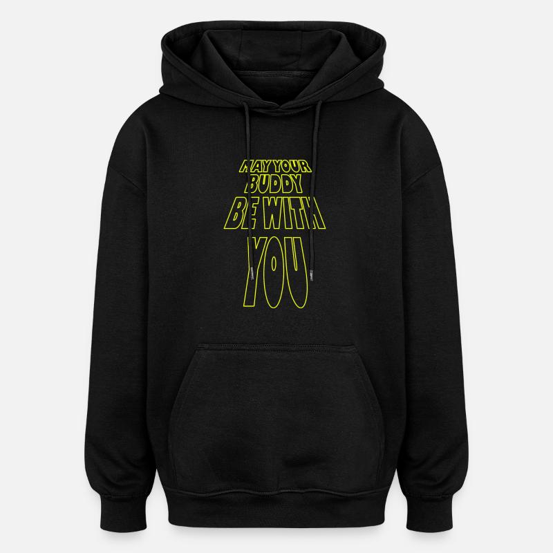 Buddy-Tauchen - Oversized Unisex Hoodie - Schwarz