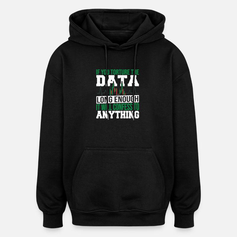 Datenanalyse Datenintegration Datenwissenschaft - Oversized Unisex Hoodie - Schwarz