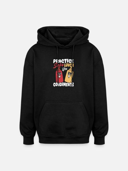 Spice Lunch Spices Sauce - Oversized Unisex Hoodie - black