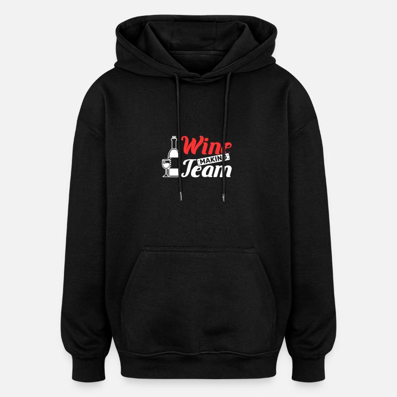 Equipe de vinification - Sweat à capuche oversize unisexe - noir