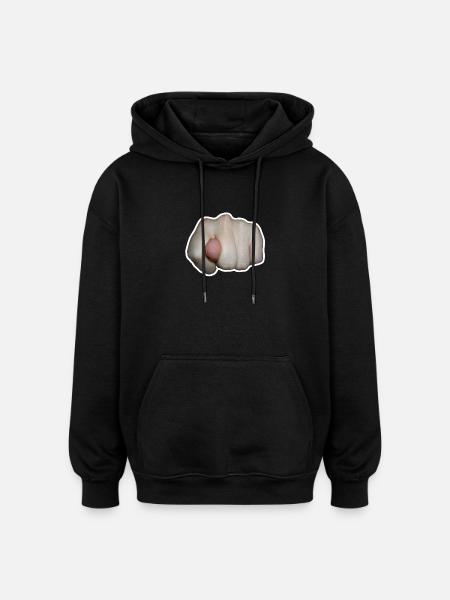 Proche - Sweat à capuche oversize unisexe - noir