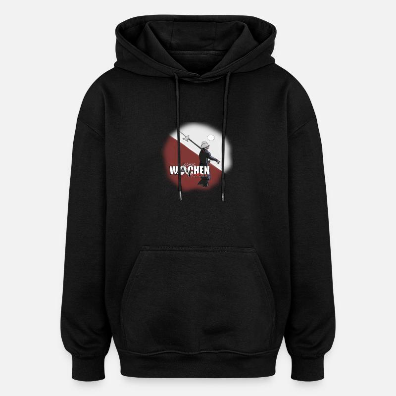 Garde de la ville - Sweat à capuche oversize unisexe - noir