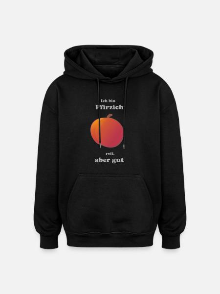 40-ich - Oversized Unisex Hoodie - Schwarz