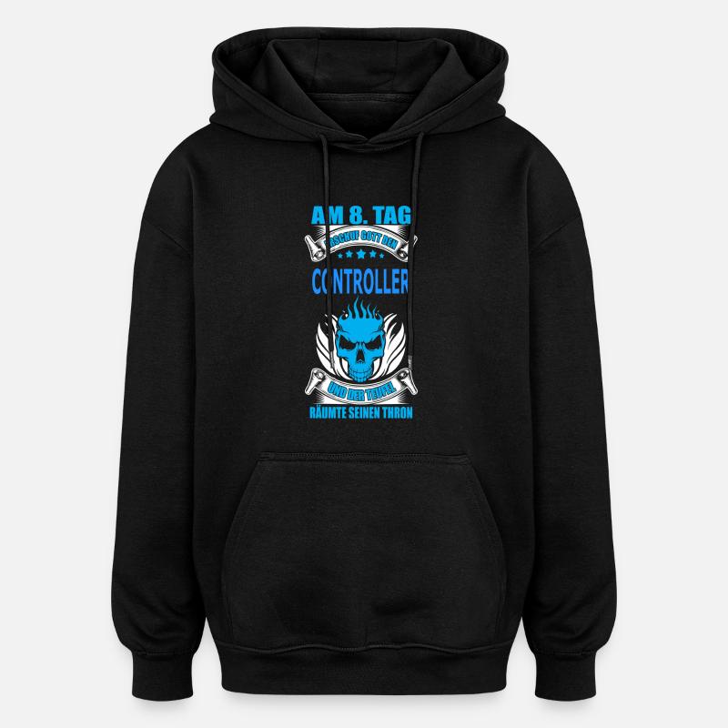 CONTROLLER - Oversized Unisex Hoodie - Schwarz