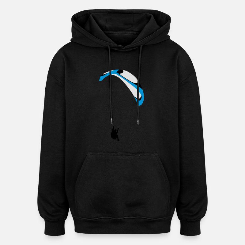 Paragliding Acro - Sweat à capuche oversize unisexe - noir