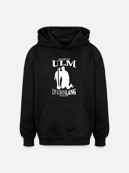 Ulm Fußball Tradition Geschenk - Oversized Unisex Hoodie - Schwarz