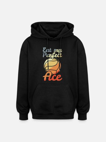 Volleyball Witz - Oversized Unisex Hoodie - Schwarz