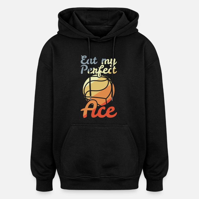 Volleyball Witz - Oversized Unisex Hoodie - Schwarz