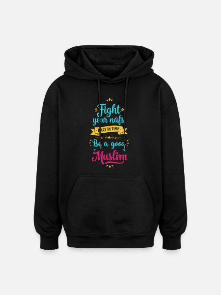 Soyez bon - Sweat à capuche oversize unisexe - noir