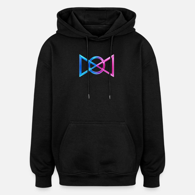 Unbreakable Connection  - Oversized Unisex Hoodie - black
