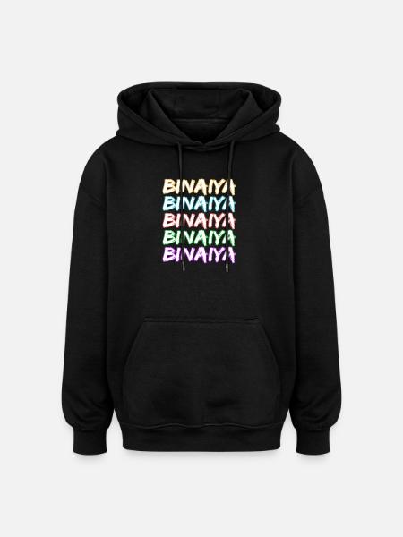 Gift for Binaiya - Oversized Unisex Hoodie - black