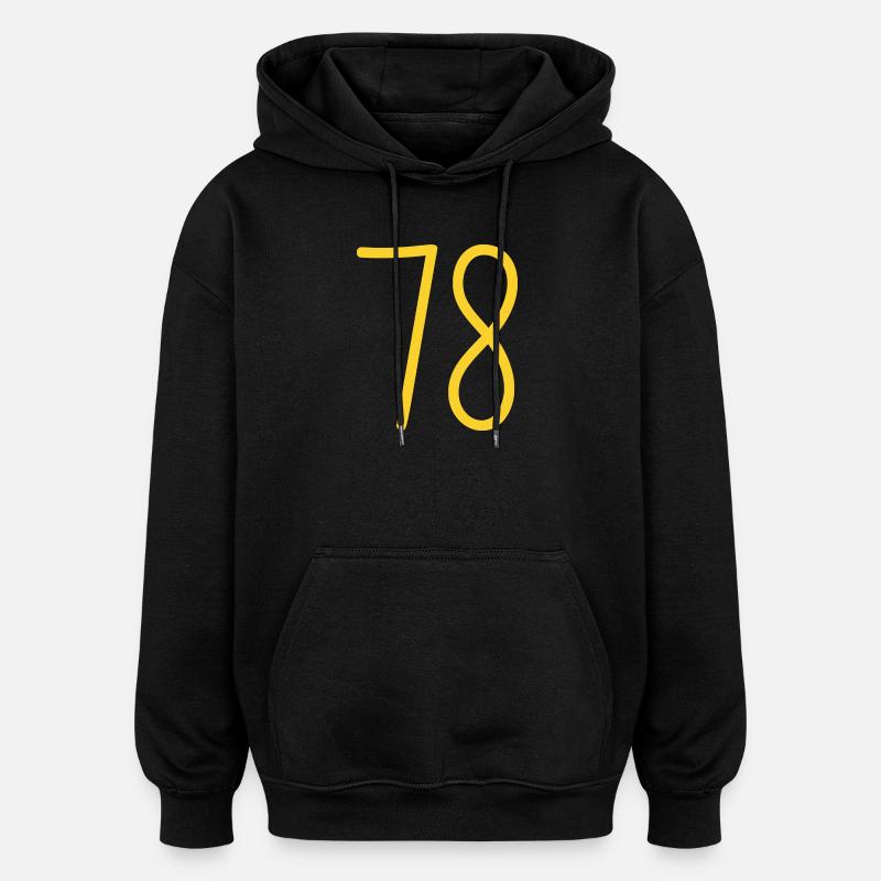 78 - Oversized Unisex Hoodie - black