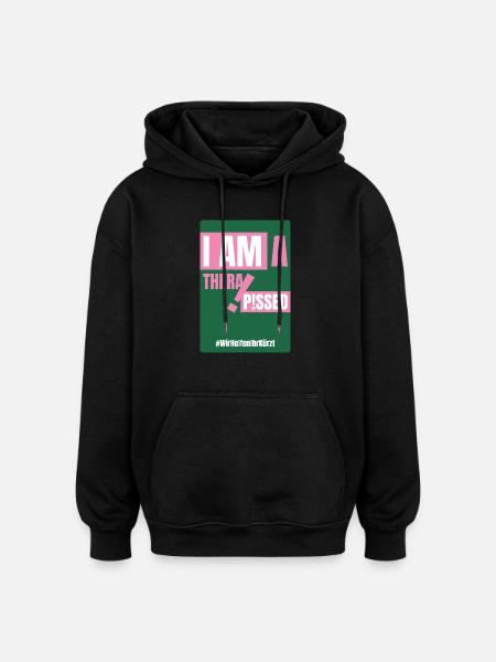 PSYCHO_01 - Oversized Unisex Hoodie - Schwarz