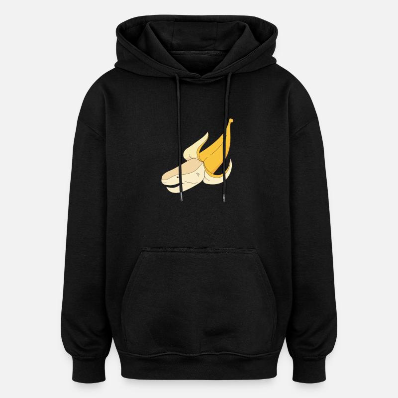 bananashark - Oversized Unisex Hoodie - Schwarz