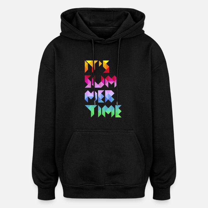 It's Summer Time - Oversized Unisex Hoodie - Schwarz