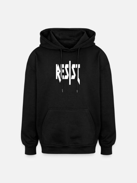 Stand and Resist - Oversized Unisex Hoodie - black