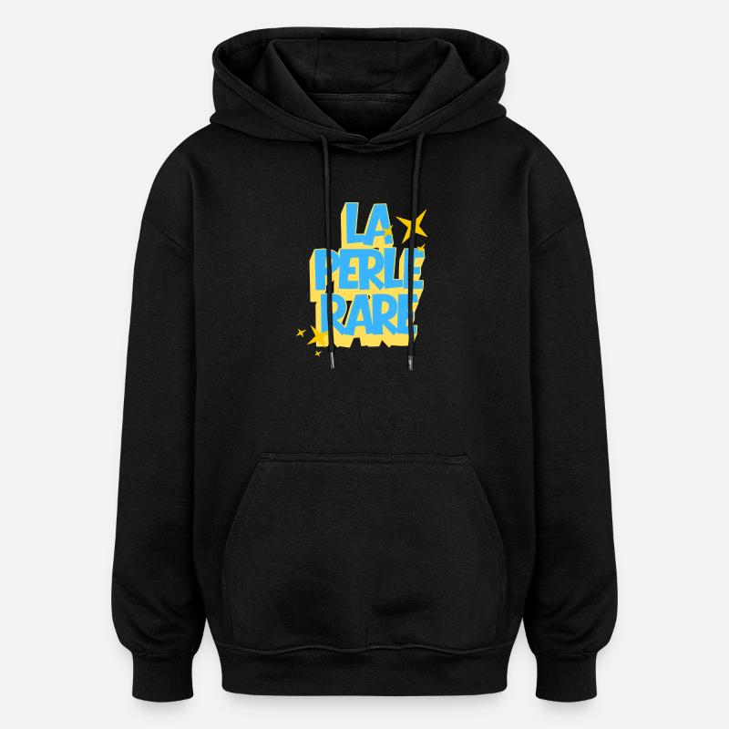 La Perle Rare, Citation Positive - Sweat à capuche oversize unisexe - noir
