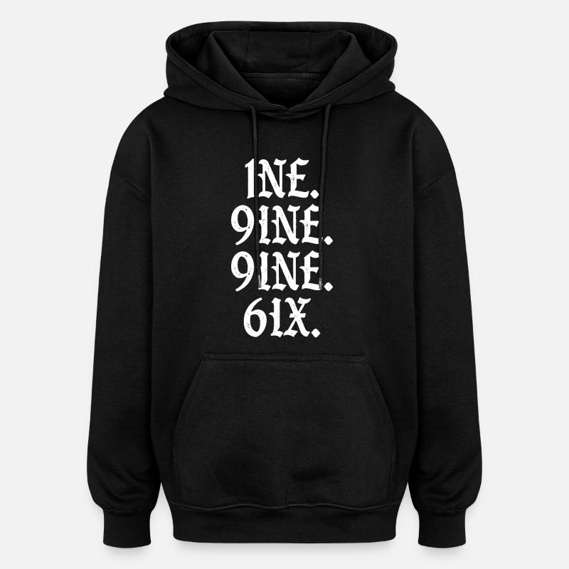 Millésime 1996 - Sweat à capuche oversize unisexe - noir