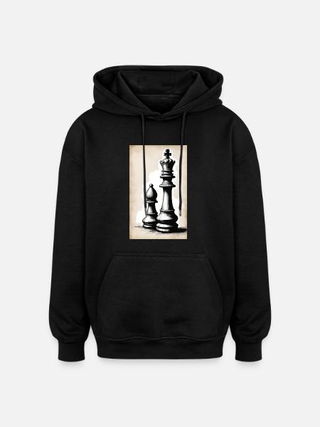 Chess | Chess piece | Chess player - Oversized Unisex Hoodie - black