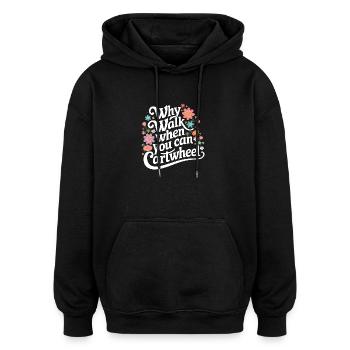 Turnen Turner Gymnastik - Oversized Unisex Hoodie - Schwarz - Vorne - Noah (186cm)