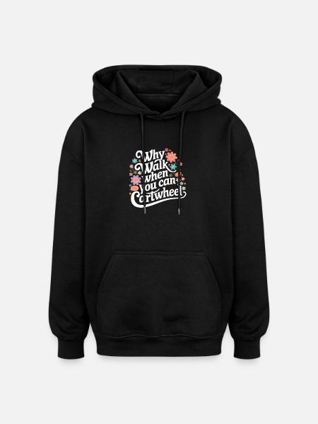 Gymnastik Gymnastik - Oversized luvtröja unisex - svart