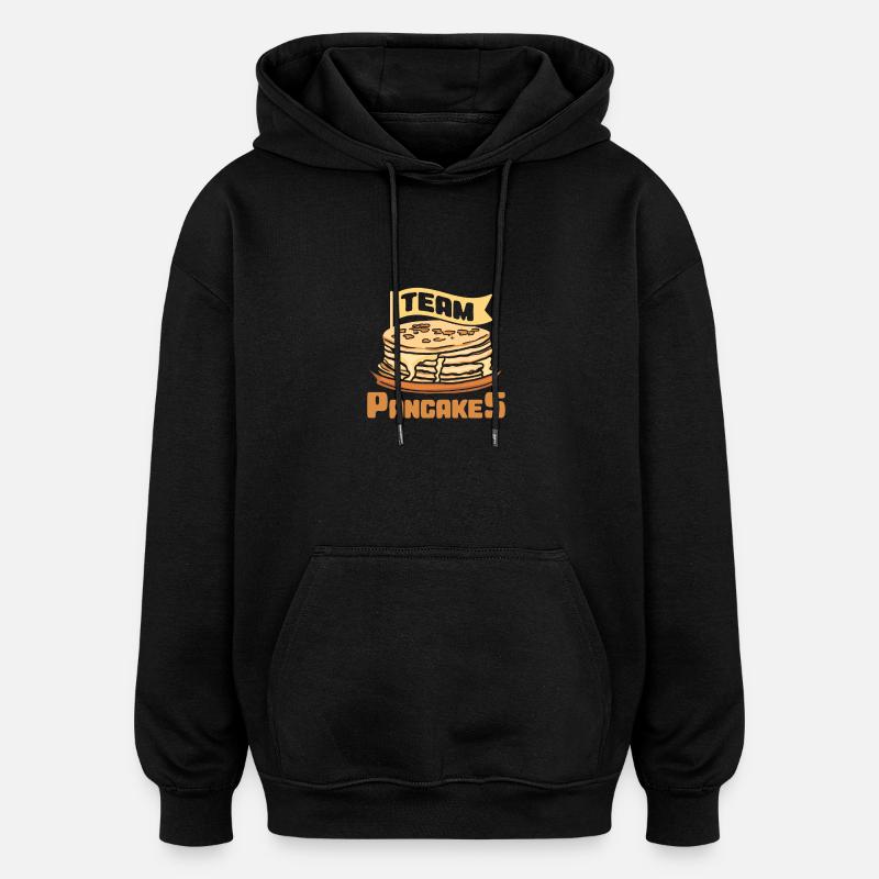 Crêpes d’équipe - Sweat à capuche oversize unisexe - noir